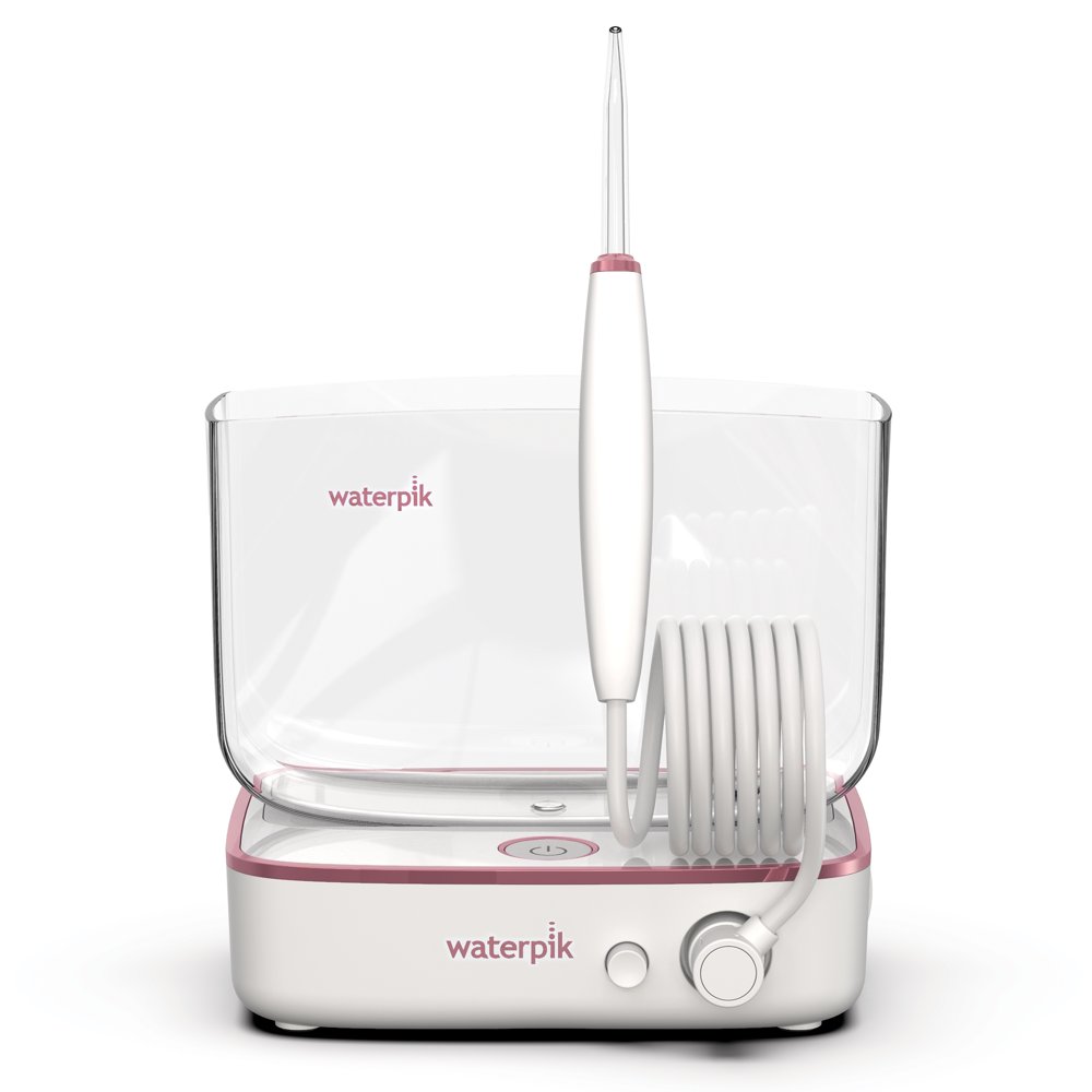 Waterpik Sidekick Countertop Travel Water Flosser, White with Rose Gold