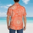 thumbnail image 4 of Disketp Hawaiian Shirts For Men,He Marine Theme With Beautiful Corals Print Mens Casual Short Sleeve Button Down Shirts Beach Shirt, 4 of 7