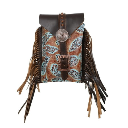 Showman Feathered Horizon Rear Cinch Saddle Bag