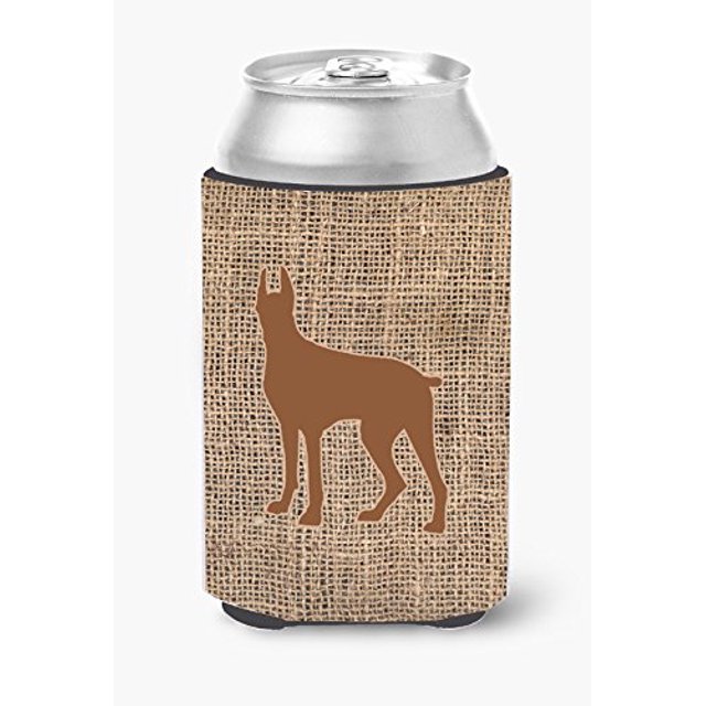 Abrazador aislante para bebidas de arpillera y lata marrón o botella de Great Dane Caroline's Treasures BB1081-BL-BN-CC
