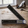 Printable Precision Protractor 200mm Digital Protractor with Clear LCD Display, Precision Angle ...