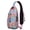 Cute Kawaii Lem, variant on Doughnut Print Crossbody Daypack, Cute Dessert Sling Bag with Candy and Cake Design for Foodie and Sweet Treat Fans