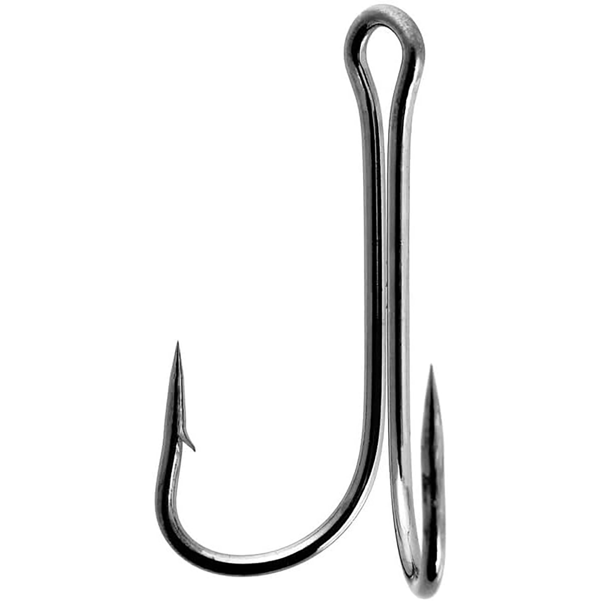 BESTSKY Pack of 30 Fishing Double Hooks Black Classic Frog Hooks High Carbon Steel Hooks Boxed