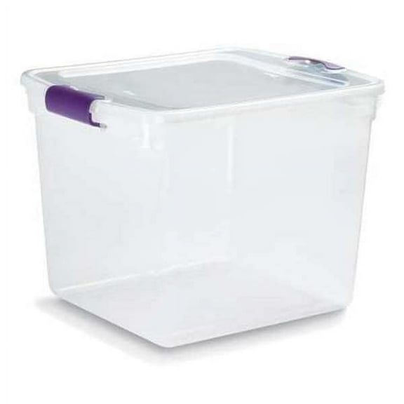 Durabilt Storage Tote Clear Polypropylene Includes Lid 3430GRPRCL.08