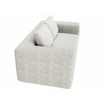 thumbnail image 4 of Jopath 63" Cloud Loveseat Sofa,Memory Foam 2-Seater Corduroy Couch ,Deep Seat Compact Couch for Living Room Bedroom,No Assembly,Light White, 4 of 7