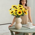 thumbnail image 5 of Artificial Sunflower Decoration, UV Resistant Plastic Flowers, Suitable For Indoor And Outdoor Wedding Garden Terrace Decoration, No Fading, 5 of 5