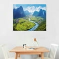 thumbnail image 2 of Nawypu  Rice Field Valley Vietnam Panorama-Landscape Wall Art Canvas Print-20x16 inch, 2 of 4