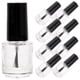 thumbnail image 1 of EeaseMX Botella de vidrio transparente de 20 piezas, para usar con esmalte de uñas, con pincel, color negro, 1 of 7