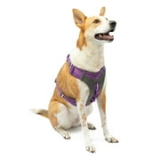 Kurgo Journey Air Dog Harness, Vest Harnesses for Dogs, Pet Hiking Harness for Running & Walking, Reflective, Padded, Includes Control Handle, No Pull Front Clip (Purple, Large)