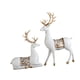 thumbnail image 5 of 2 estatuas de ciervo para decoración, esculturas artesanales para decorar chimeneas y oficinas. blanco, 5 of 9
