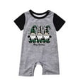 thumbnail image 2 of Odeerbi Christmas Pajamas for Family Plaid Holiday Short Sleeve Family Christmas Pajamas Matching Sets Infant Fashion Plaid Print Tops Pants Sleepwear Xmas Family Matching PJs Set Green, 2 of 4