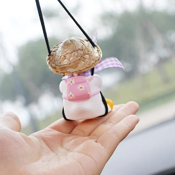 Cute Swing Duck Car Pendant, Swinging Duck Car Hanging Ornament, Funny  Flying Duck Auto Interior Rearview Mirrors Charms Car Decoration Ornament  Accessories 