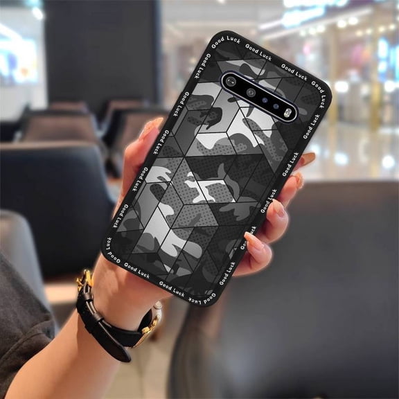 ABL-Phone Case For LG V60 ThinQ 5G, Full wrap Durable Cute Anti-dust Silicone Soft case Cartoon Cover Anti-knock TPU Waterproof Dirt-resistant Shockproof protective Back Cover
