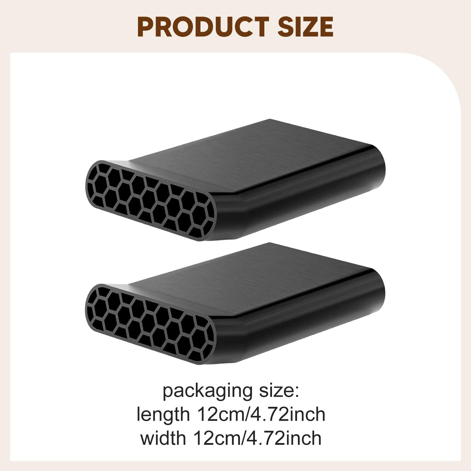 funtasica 2 Pieces Rear Floor Vent Extenders for Ford F150 2015-2024 Accessory