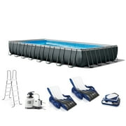 INTEX 32ft x 16ft x 52in Ultra XTR Rectangular Pool, Floats (x 2), & Cooler