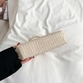 thumbnail image 2 of BLEEUS Women Bag Chain Women Evening Bag Weaving Ladies Clutch Purse For Wedding Party Straw Bag, 2 of 10