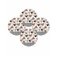 thumbnail image 7 of 15 Inch Round Placemats Set of 4, Farmhouse Rooster Non Slip Heat Insulation PP Table Mats, Country Watercolor Flowers Black Plaid Washable Place Mats for Kitchen Dining Party Table Decor, 7 of 7