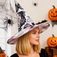 thumbnail image 6 of Jollup The Quilted Witch Hat, Handcrafted Folk Art Vintage Halloween Hat, Prairie Patchwork Costume Headpiece, 6 of 12