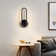 thumbnail image 4 of Matsuzay Lámpara de pared de fondo de estilo moderno con luz montada en la pared, decoración de cabecera de paso, hogar, sala de estar, Iluminación y accesorios Tipo 2 Luz blanca, 4 of 6