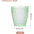 thumbnail image 2 of 7oz Acrylic Drinking Glasses 4Pcs Tumblers Drinkware, Reusable Unbreakable Water Glasses Cups Stackable Dishwasher Safe for Home Outdoors Restaurant,Emerald,7oz, 2 of 7