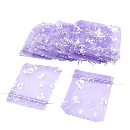 25 Pcs Organza Gift Bags Drawstring Jewelry Pouches Wedding Bags 5