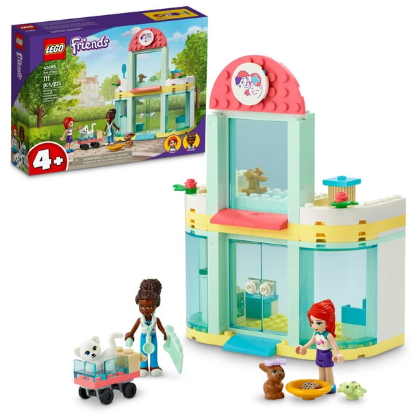 LEGO Friends Pet Clinic 41695 Building Kit; With 2 Mini-Dolls Including Mia, Plus Cat and Rabbit Toys; Creative Birthday Gift Kids Aged 4 and up (111 Pieces) - Walmart.com