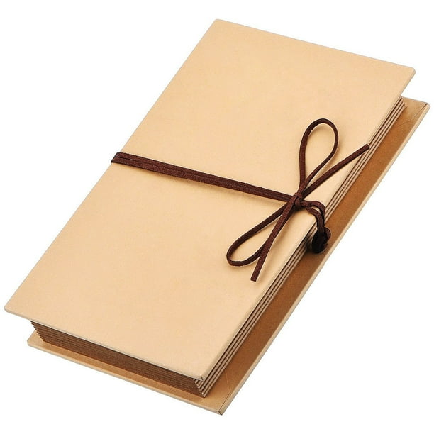 Álbum de recortes Mudder, pequeño, 10 x 15 cm, tapa dura, papel kraft