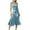 Light Blue, variant on Ashirexll Midi Dresses for Women, Flowy Dresses for Women, Solid Color Button Front Sleeveless Round Neck Belt Pocket Shirt Dress