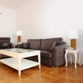 thumbnail image 2 of Elegant Designs 2 Pack Modern Leather Table Lamps with White Fabric Shades, 2 of 3