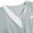 thumbnail image 4 of Riecok Nursing Uniform for Women V Neck Short Sleeve Tops and Elastic Waist Pant Solid Casual 2 Piece Workwear, 4 of 9