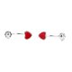 thumbnail image 3 of Pendientes colgantes con forma de corazón rojo YONGSHENG 2 pares tamaño 20 mm, 3 of 5