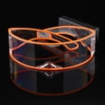 thumbnail image 2 of Gafas de sol futuristas Zulema con visera LED electrónica naranja, 2 of 8