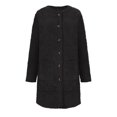 thumbnail image 3 of Delayuji Womens Cardigan Sweaters Winter Fleece Coats for Women 2025 Cardigan Long Sleeve Open Front Fuzzy Jackets with Pockets Plaid Cardigans for Women Black Xl, 3 of 3