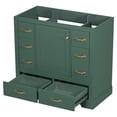 thumbnail image 2 of 36inch Bathroom Vanity with Sink Combo, Bathroom Combo Cabinet with Six Drawers, Multi-Functional Drawer Divider, Adjustable Shelf, Easy Assmebly, Green, 2 of 9