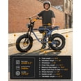 thumbnail image 5 of Actbest Electric Bike for Adults, 16"x 4.0" Fat Tire Ebike, 750W (Peak 1500W) 48V 10.4Ah 25MPH Full Suspension, E-Mountain Bicycle, 5 of 5