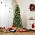 thumbnail image 2 of Costway 7.5 FT Artificial Xmas Tree with 1096 Branch Tips 460 Warm White LED Lights, 2 of 10