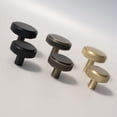 thumbnail image 5 of Cajón con tirador de latón para mesita de noche, tocador de entrada, cajón decorativo, tirador largo de bronce moleteado, 5 of 5