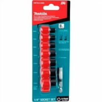 Makita Impact XPS Impact Socket Set w/ Std Socket Adapter 8 Pc 1/4"" Drive 6pt M