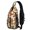 Butterfly and Retro Orange Pattern, variant on Butterfly and Rose Pink Pattern Sling Backpack, Cycling Sling Bag with Earphone Port, Breathable Padded Back Gift Ideas for Travel Shopping