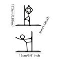 thumbnail image 2 of 2Pcs Decorative Bookend with Stick Figure, Metal Stickman Bookend, Decorative Book Support for Office School Library and Book Lover Decor, 2 of 10
