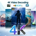 thumbnail image 3 of Clé Android TV BL 4K, 2024 Clé Android TV 10.0 2 Go RAM 16 Go ROM, Clé TV 4K CPU H313 Prend en Charge Wi‐Fi 2.4G/5G Bluetooth 5.0 USB, Clé Android TV avec Télécommande Vocale Bluetooth, 3 of 7