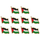 thumbnail image 1 of Pin bandera palestina insignia de recuerdo delicado broche con forma de bandera patriota regalo de viaje, 1 of 2