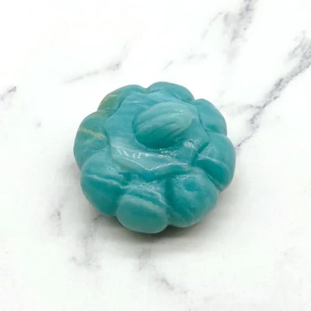 EOEMY 2 Natural Crystal Quartz Pumpkin Carved Healing Gemstone Decor Halloween Gift-Amazonite EOEMY 2 Natural Crystal Quartz Pumpkin Carved Healing Gemstone Decor Halloween Gift-Amazonite