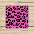 thumbnail image 1 of ABPHQTO Toallas con patrón de textura de leopardo rosa, baño de playa, piscina, viaje, toalla de spa de mano, 33x33 cm, 1 of 1