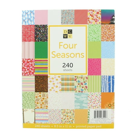 american crafts 8 5 x 11 four seasons paper stack stationery
