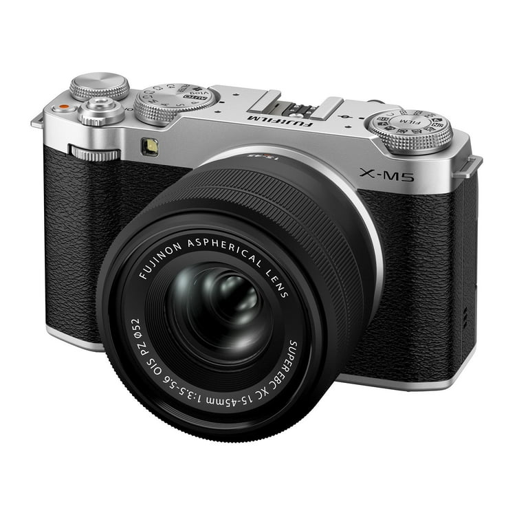 Fujifilm X-M5 Mirrorless Digital Camera, Lightweight Silver Body