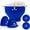 Blue, variant on Microwave Popcorn Popper, Silicone Popcorn Popper, Collapsible Popcorn Bowl, Healthy Popcorn Maker, BPA Free, Bonus: 2 Free Mitts + 2 Free Glow in the Dark Coasters, aqua green, PR-0002, 5.7''