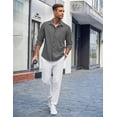 thumbnail image 2 of COOFANDY Mens Long Sleeve Button Down Shirts Wrinkle Free Shirts Silm Fit Fall Shirts Pocket, 2 of 6