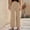 *Beige, variant on ClodeEU Women's Spring Summer Wide Leg Pants, Breathable Stretch Casual Trousers for Outdoor Beige,Womens Plus L