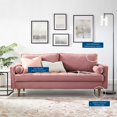 thumbnail image 5 of Sofa, Velvet, Pink, Modern Contemporary Urban Design, Living Lounge Room Hotel Lobby Hospitality, 5 of 10